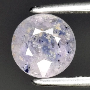 π 1.60ct 6.5mm Round Natural Blue Purple Sapphire - Heated, Tanga Gemstone - Picture 1 of 4