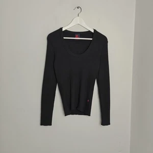 Dolce & Gabbana Ribbed Jumper Women's 42 Black Merino Wool Blend Long Sleeve - Picture 1 of 11