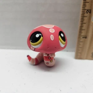 Littlest Pet Shop #1849 BLYTHE SNAKE Pink Red Cobra - Desert Fun - AUTHENTIC LPS - Picture 1 of 5