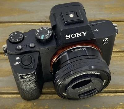 Sony Alpha A7 II Mirrorless Camera (USA model) with SELP1650 lens no charger - Image 1 of 4