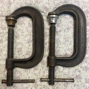 Zwei J.H. Williams Heavy Duty 4" Deep Throat C-Klemme CC-404 USA - Bild 1 von 9