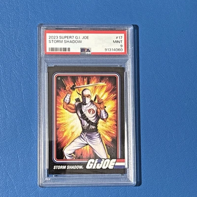 Rare PSA 9 LOW POP GI JOE 2023 SDCC Super 7 MINT BLACK COBRA STORM SHADOW Card - Image 1 of 4