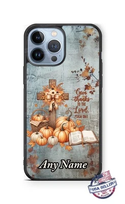 Funda Teléfono Otoño Acción de Gracias Da Gracias al Señor para iPhone 16 Samsung s25 Foto 1 de 4