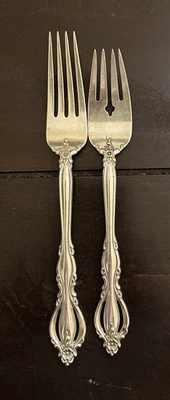 Вилка из чистого серебра International Grande Regency 7 1/2 дюйма и вилка для салата - Изображение 1 из 3