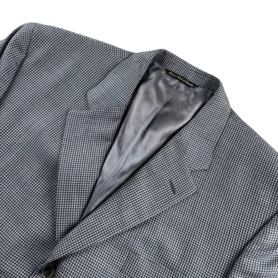 Jack Victor Men’s Wool Blend Houndstooth Blazer Jacket Gray • 46R - Image 1 of 4