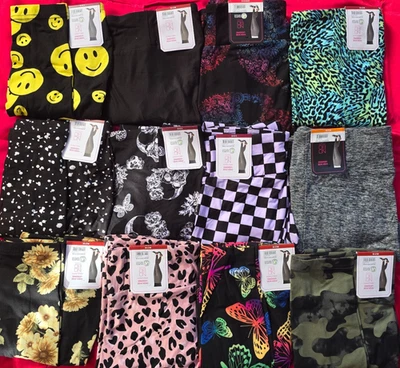 Womens NOBO Sueded Ankle High Rise Leggings S M L XL Black Gray Pink NWT - Image 1 of 4