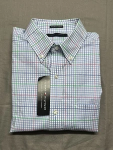 Chemise homme boutonnée à carreaux Tommy Hilfiger neuve avec étiquette taille M - 15-15 1/2 - 32/33 - Photo 1/10
