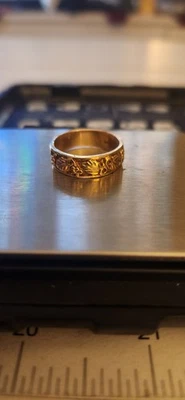 Anillo Vintage 10k Black Hills Oro Diseño Hoja Con Uvas Talla 7 Foto 1 de 4