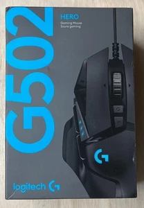 Logitech G502 HERO Gaming Mouse Wired Optical Sensor RGB 16000 DPI New Sealed - Picture 1 of 2
