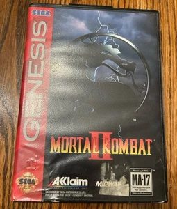 Mortal Kombat 2 II Sega Genesis scatola e gioco senza manuale non testato - Foto 1 di 8