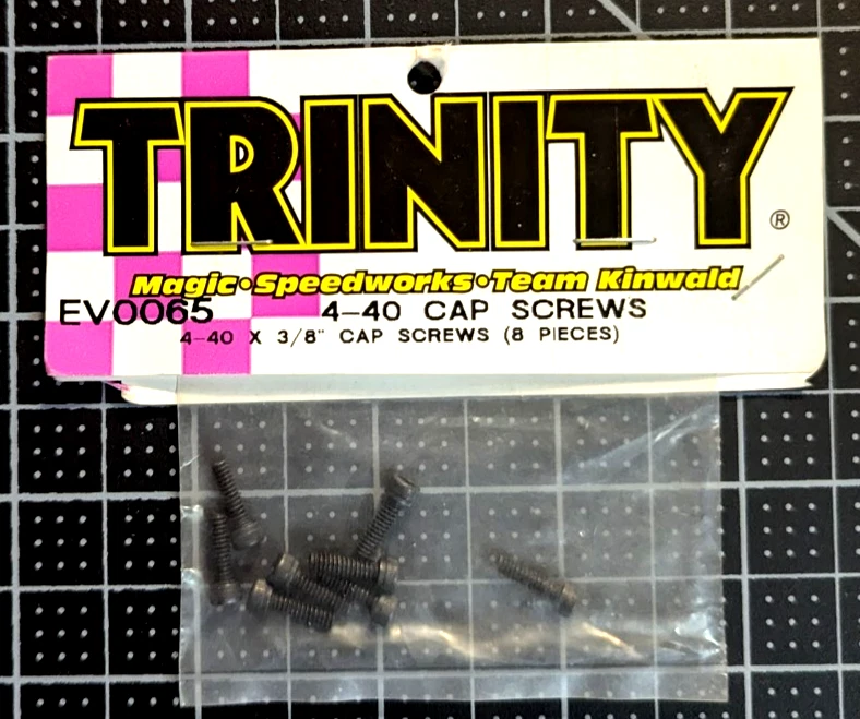 EV0065	Trinity 4-40 x 3/8 Cap Screws (8) - Image 1 of 2
