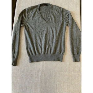 LORO PIANA V-Ausschnitt Kaschmir und Seide Pullover grau 50 siehe Maße Größe - Bild 1 von 9
