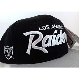 Los Angeles Raiders 90s SCRIPT Dline Sports Specialties snapback Twill NFL vtg - Picture 1 of 8
