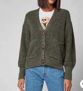 Polo Ralph Lauren Women's Oversized Cardigan - Olive size S mint condition - Picture 1 of 8