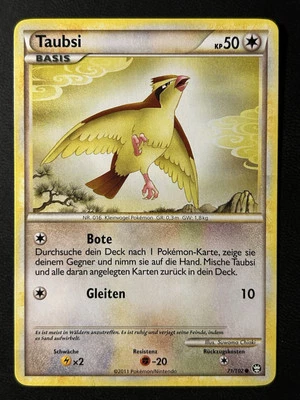 Pokemon Taubsi 71/102 HG&SS Triumph Common DE NM-Mint - Bild 1 von 2
