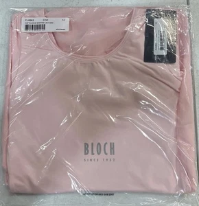 Bloch CL8262 Girls Cap Sleeve Skirted Leotard Dress Size 12 In Pink - Picture 1 of 2