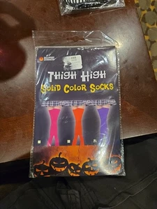 Thigh High , Halloween, Solid Color Purple - Picture 1 of 2