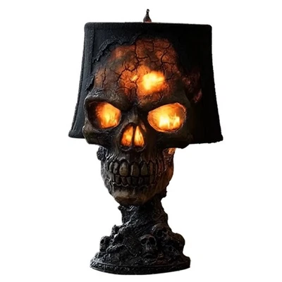 Goth Lamp Halloween Skull Decor Desk Lamp Skeleton Halloween Decoration - image 1 of 4
