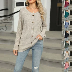 Loose Fit Shirt Long-sleeved T-shirt Breathable Fabric Patchwork Style - Picture 1 of 45