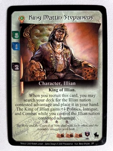 King Mattin Stepaneos - Wheel of Time CCG - Dark Prophecies - Picture 1 of 1
