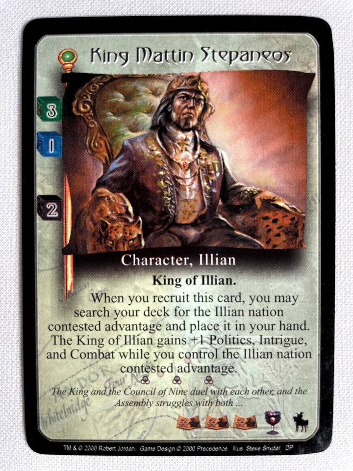 King Mattin Stepaneos - Wheel of Time CCG - Dark Prophecies - Image 1 of 1