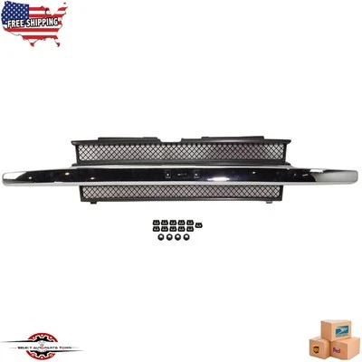 Fits 2002-2009 Chevrolet Trailblazer Front Grille Assembly Chrome Bar GM1200477 - Image 1 of 4