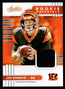 Panini Absolute Joe Burrow RC #1 2020 Rookie Materials Cincinnati Bengals - Imagen 1 de 2