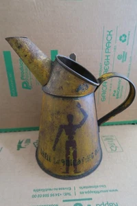 Vintage SHELL stickman MOTOR OIL POURER QUART JUG Classic Car Motorcycle tractor - Picture 1 of 10
