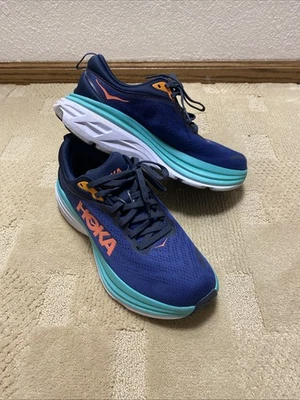 Zapatos para correr Hoka One One Bondi 8 para mujer 9,5 EU 42 B azules 1127952 ¡USADOS EN EXCELENTE ESTADO!! Foto 1 de 4