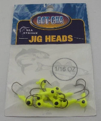 Sea Striker HJH16-10 Got-Cha Runde Chartreuse Jigkopf - Bild 1 von 2