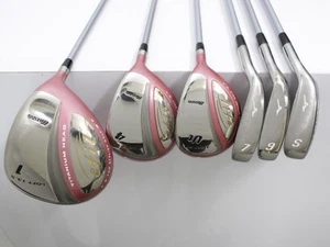 Ladies Mizuno efil Club Set 1W 4W HY 7i 9i Sw 6pc Women Golf Graphite FLEX L - Picture 1 of 8
