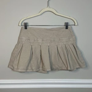 American Eagle hellbraun Cord Plissee Minirock Skort Gr. 0 adrett Academia Y2K - Bild 1 von 10