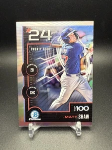 2025 Bowman Matt Shaw Bowman Scouts' Top 100 Prospects Insert #BTP-24 - Bild 1 von 2