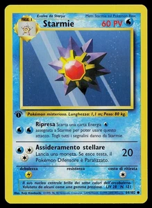 Pokemon Card - Starmie 1st Edition Italian Base Set 64/102 Common - Picture 1 of 2