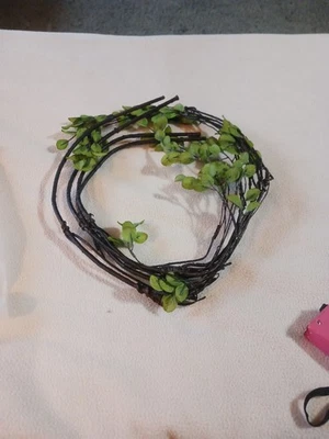 Ramas de ficus artificial tallos verdes decoraciones de jardín flexibles 4 piezas Foto 1 de 4