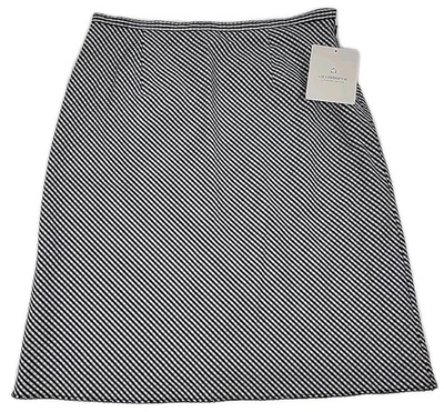 Falda Liz Claiborne Liz Sport Petite para mujer 8P negra gris a cuadros forrada con cremallera lateral Foto 1 de 4