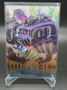 1995 Fleer Marvel Metal Silver Flasher War Machine #27 - Picture 1 of 2