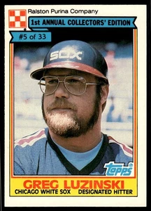 1984 Topps Ralston Purina - Greg Luzinski #5 (8/20/25) - Picture 1 of 2
