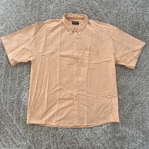 Camisa Discover Abotonada Hombre Talla XXL Mangas Cortas Naranja Informal Tropical EE. UU. - Imagen 1 de 6