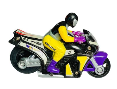 Hot Wheels Hyper Cycle Racing Launcher 2000 Mattel púrpura motocicleta bicicleta de calle Foto 1 de 4