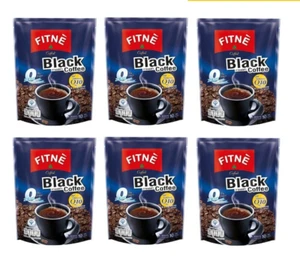 Fitne Black Coffee Instant Mix Coenzyme Q10 Diet Weight Manage No Sugar 6 Packs - Picture 1 of 9