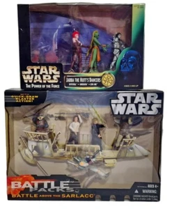 JUEGO DE FIGURAS STAR WARS JABBA THE HUTT'S DANCERS & BATTLE ABOVE THE SARLACC (J9) - Imagen 1 de 13