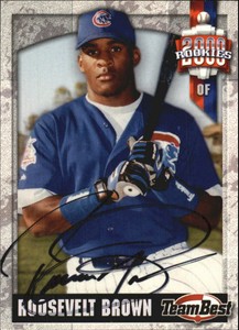 2000 Team Best Rookies Autographs Baseball Card #12 Roosevelt Brown