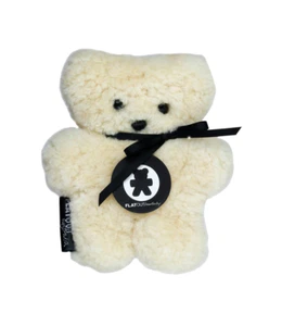FLATOUT Bear Baby - Australian Sheepskin Flat-out Teddy Bear - BRAND NEW - Picture 1 of 16