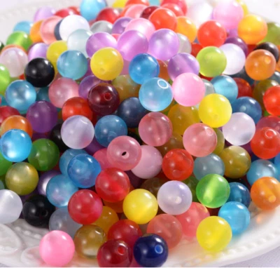 10 мм 12 мм смолы акриловые кошачьи глаза прокладка свободные бусины ювелирных изделий делает аксессуары - Изображение 1 из 4