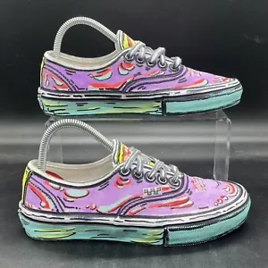 Vans off the wall sneaker classica personalizzata uomo 6,5 colorata fumetto casual - Foto 1 di 8
