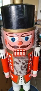 Alter großer  Nussknacker    1m !!!    XXL  Erzgebirge  julius Gläser ? - Imagen 1 de 12
