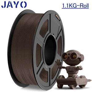 JAYO 1,1KG Holz PLA 3D Drucker Filament 1,75mm 15% Holzfasern Walnut Wood 360M - Afbeelding 1 van 9