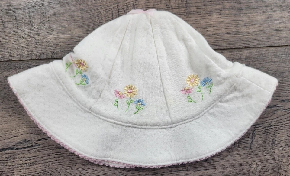 Bebé Niña Carter's Vintage Talla Única 0-6 Meses Dulce Margarita Sol Sombrero Foto 1 de 1
