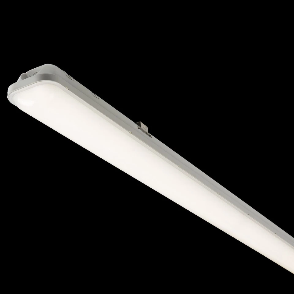 TEW 5FT SINGLE LED NON CORROSIVE LIGHT FITTING WEATHERPROOF IP65 GARAGE STRIP LIGHT